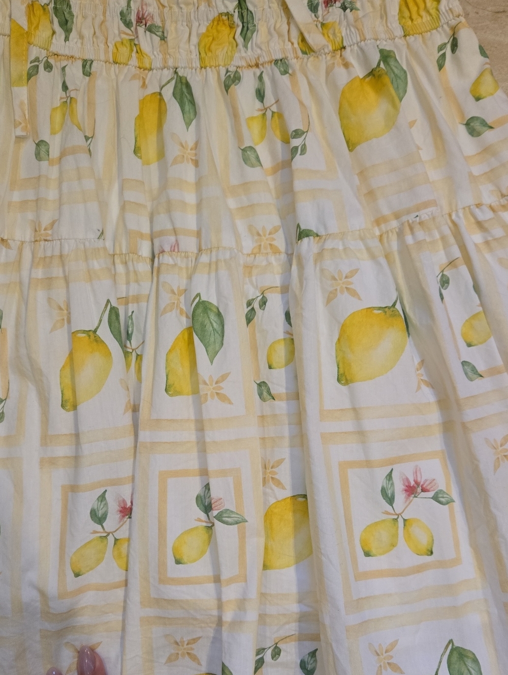 Petal & Pup Lemon Print Smocked Sundress - Picture 6 of 12
